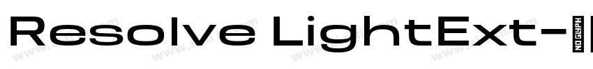 Resolve LightExt字体转换 Resolve LightExt字体转换